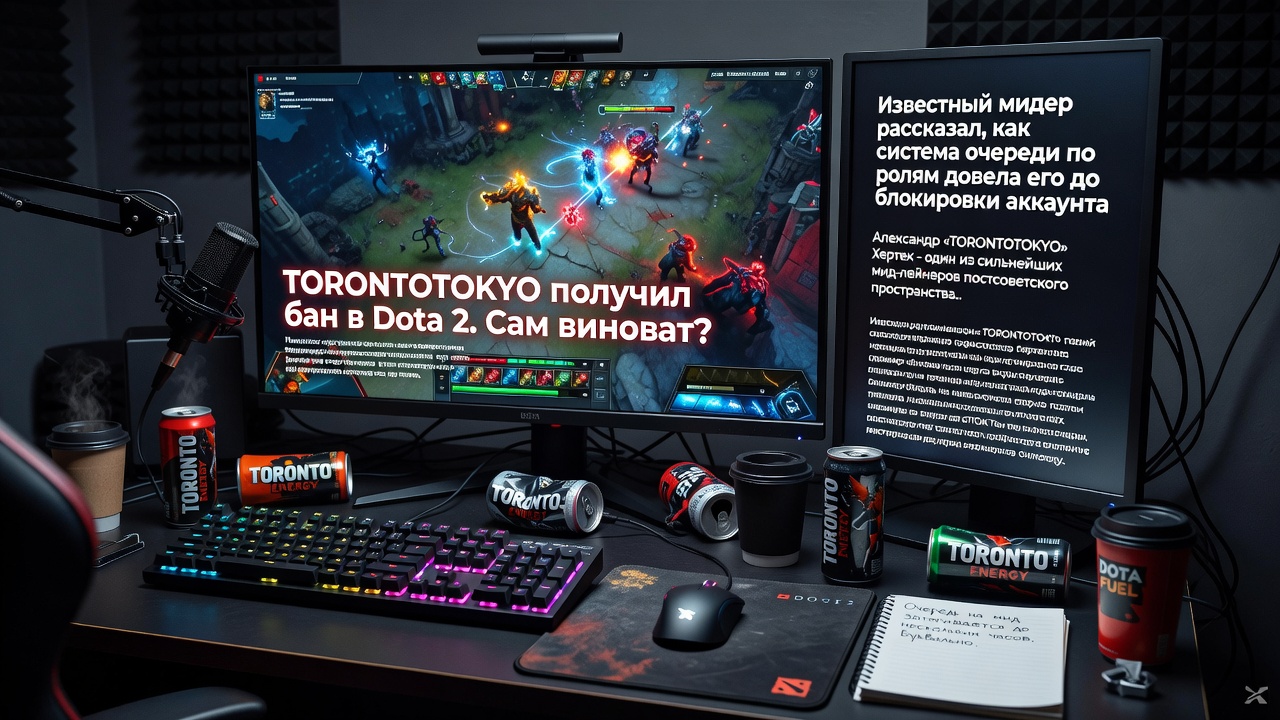 TORONTOTOKYO получил бан в Dota 2. Сам виноват?